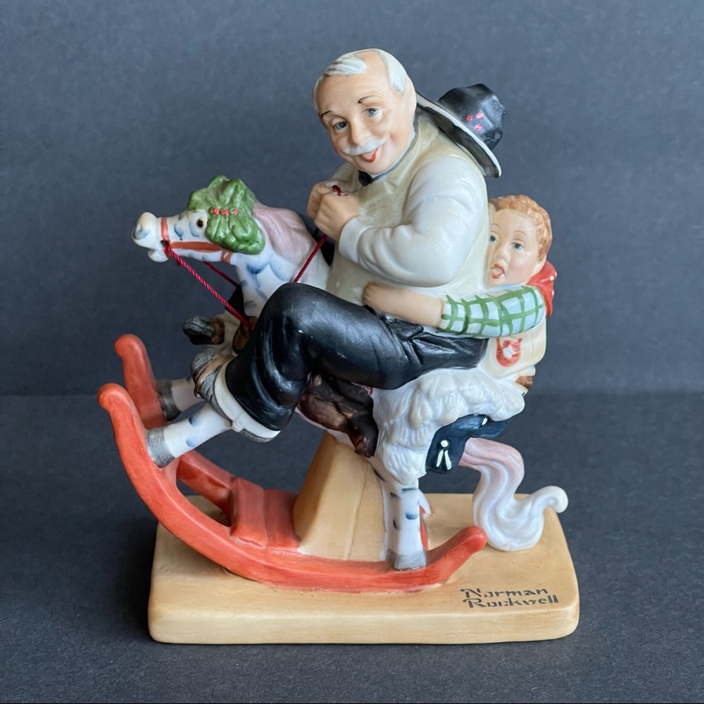 Vintage Norman Rockwell “Gramps At The Reins”